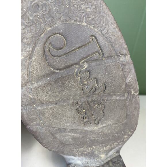 Justin Boots Womens Size 7B Gypsy Raya L2900 12” Brown Turquoise Leather Western - Picture 9 of 14